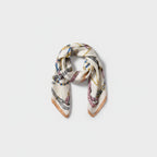 Equestrian Chain Print Silk Square Scarf