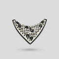 Floral Bandana Black And White Polka Dot Scarf