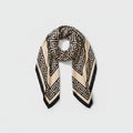 Geometric Greek Key Pattern Square Scarf