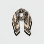 Geometric Greek Key Pattern Square Scarf