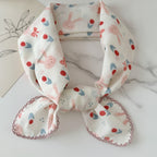 Strawberry Bunny Lace-Trimmed Collar Scarf – scarves & belts (view 2)