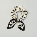Black White Polka Dot Square Scarf – scarves & belts (view 1)