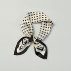 Black White Polka Dot Square Scarf – scarves & belts (view 1)