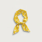 Yellow Monkey Print Bow Neck Scarf – scarves & belts (view 1)