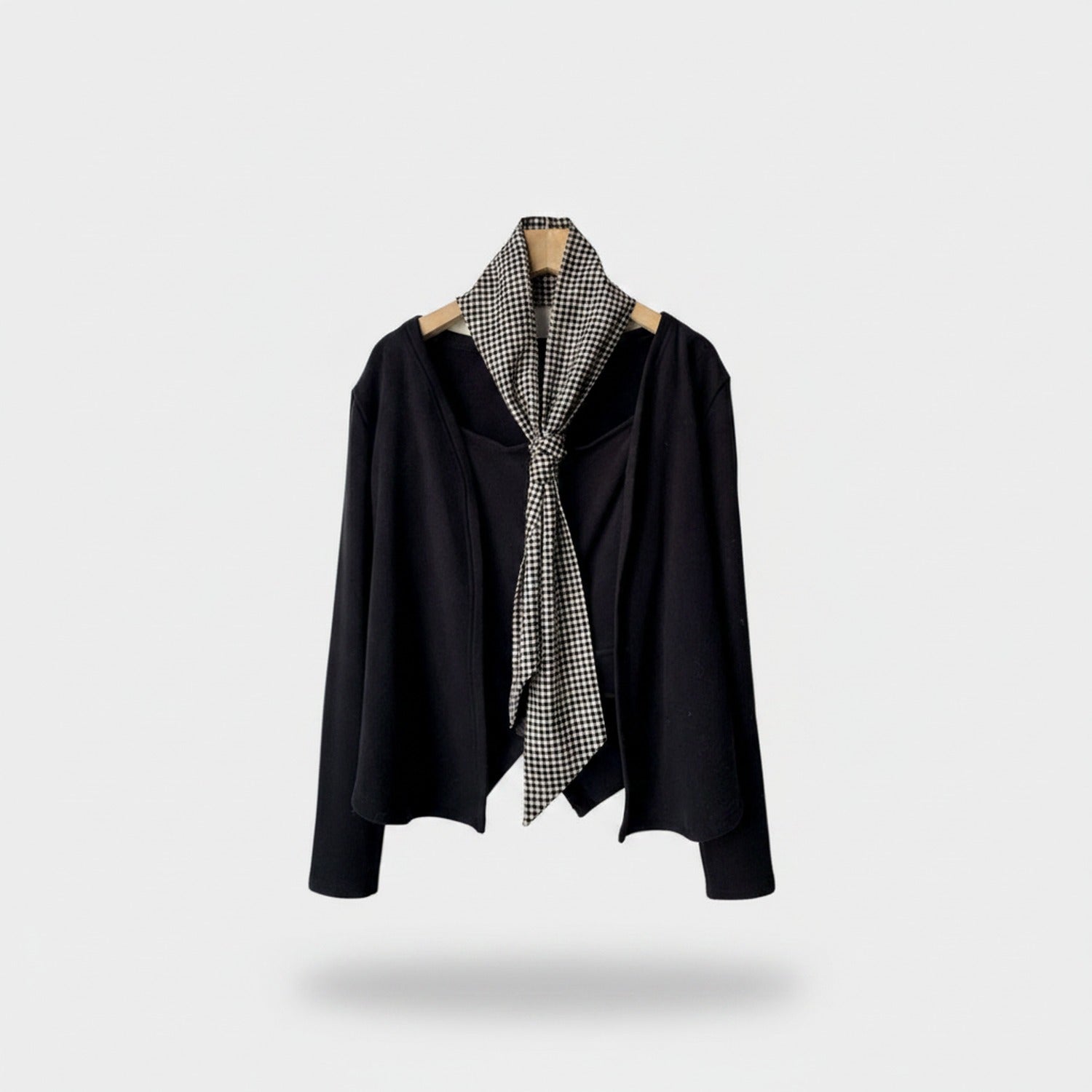 Checkered Tie Scarf Belt Accessory