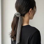 Checkered Tie Scarf Belt Accessory