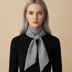 Black and White Striped Neck Scarf – scarves & belts (view 2)