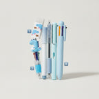Cute Dinosaur Pen & Stationery Set - Blue 6-Piece Set