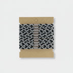 Braided Rope Hair Clips Black White Grey