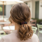 Braided Hair Clips Black Pink Set