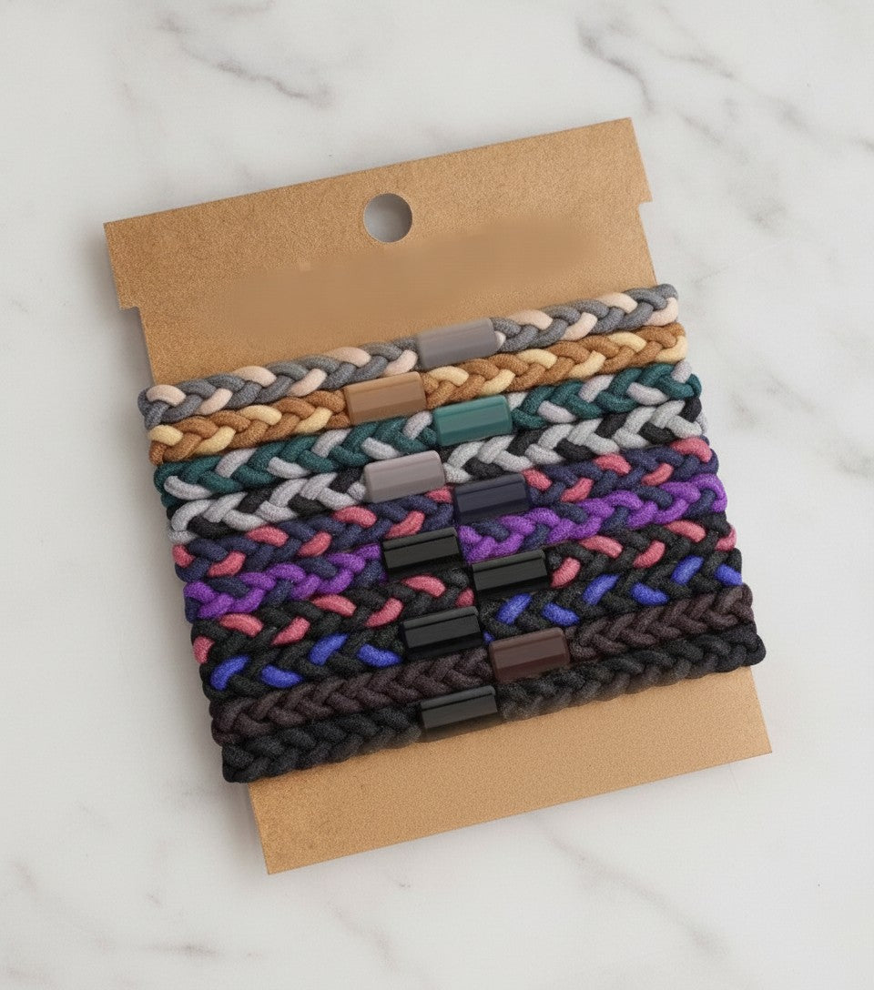 Braided Hair Clips Colorful Multi-Pack Set