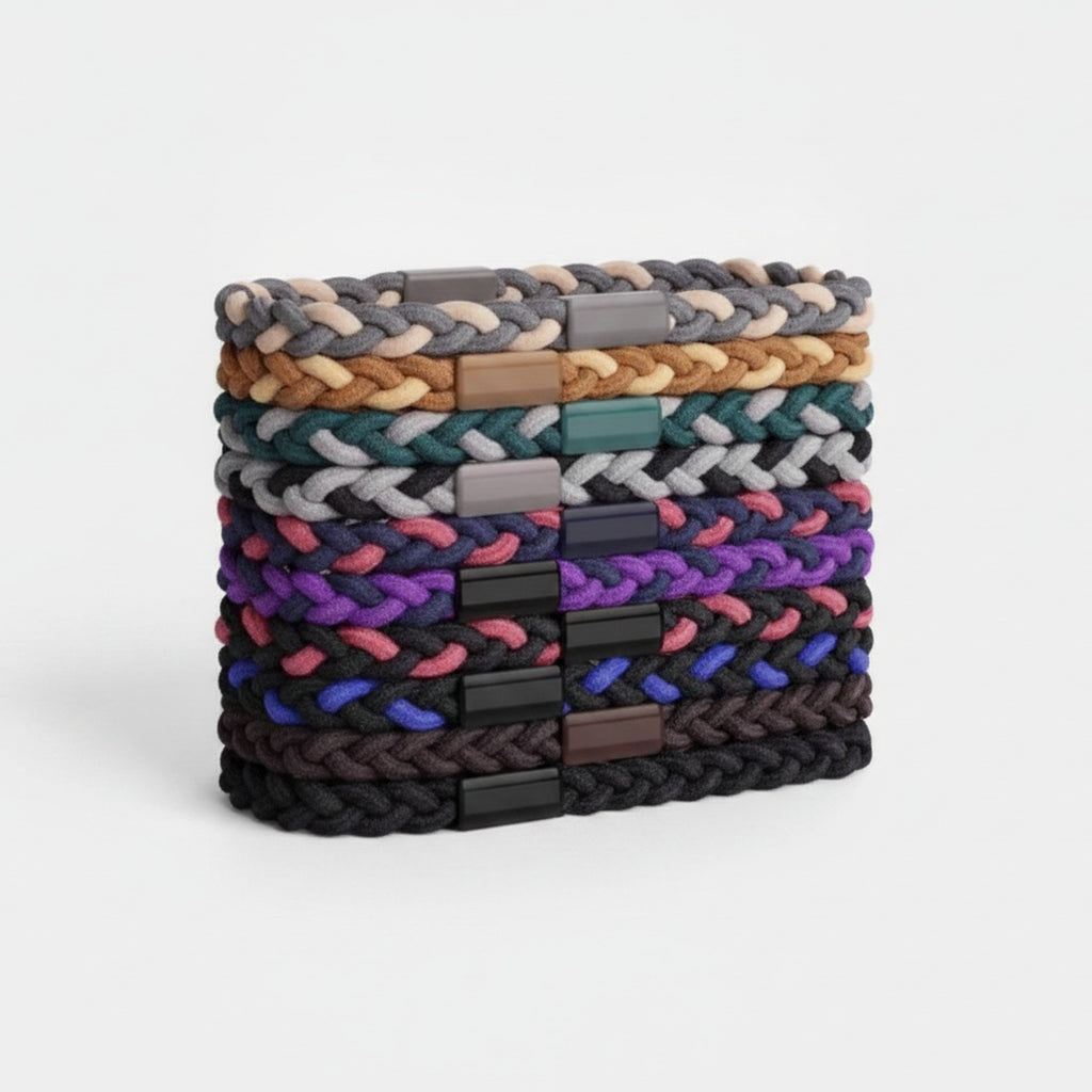 Braided Hair Clips Colorful Multi-Pack Set – hair accessories (view 1)