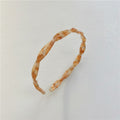 Tortoiseshell Twisted Hair Headband With Accents - Tortoiseshell Twisted