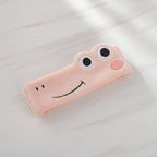 Frog Plush Hairband With Googly Eyes - Pink