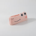 Frog Plush Hairband With Googly Eyes - Pink