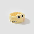 Frog Plush Hairband With Googly Eyes - Yellow – hair accessories (view 1)