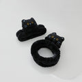 Black Fluffy Cat Hair Clips Set – hair accessories (view 1)