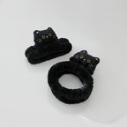 Black Fluffy Cat Hair Clips Set – hair accessories (view 1)