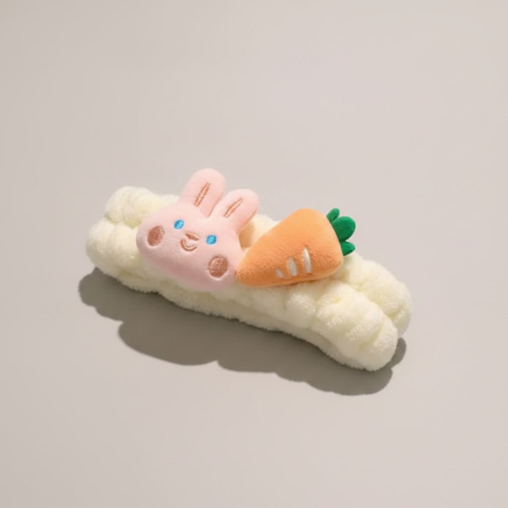 Fluffy Cloud Bunny Carrot Hairband Set – hair accessories (view 1)