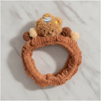 Teddy Bear Fuzzy Hairband With Charm – hair accessories (view 2)