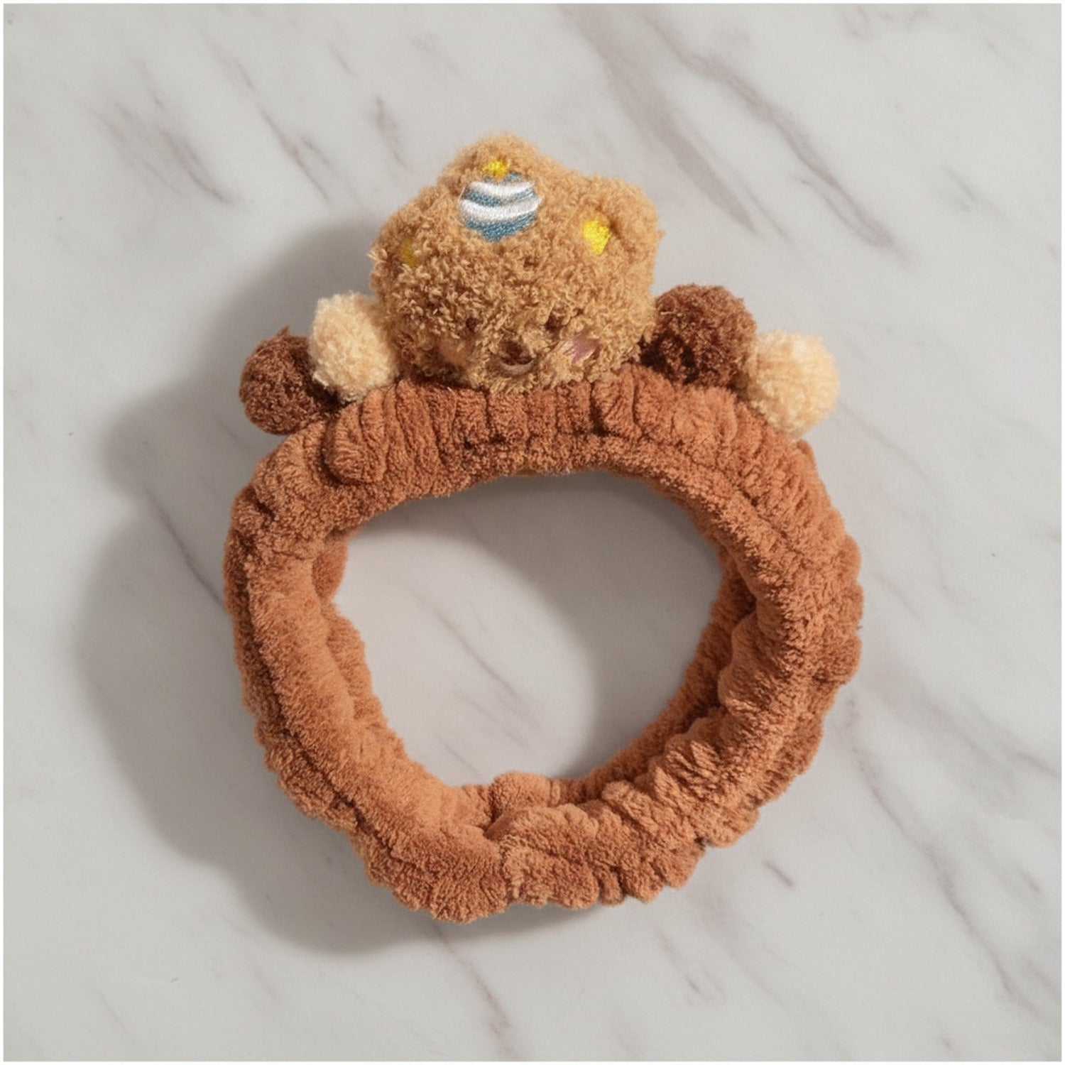 Teddy Bear Fuzzy Hairband With Charm