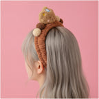 Teddy Bear Fuzzy Hairband With Charm – hair accessories (view 3)