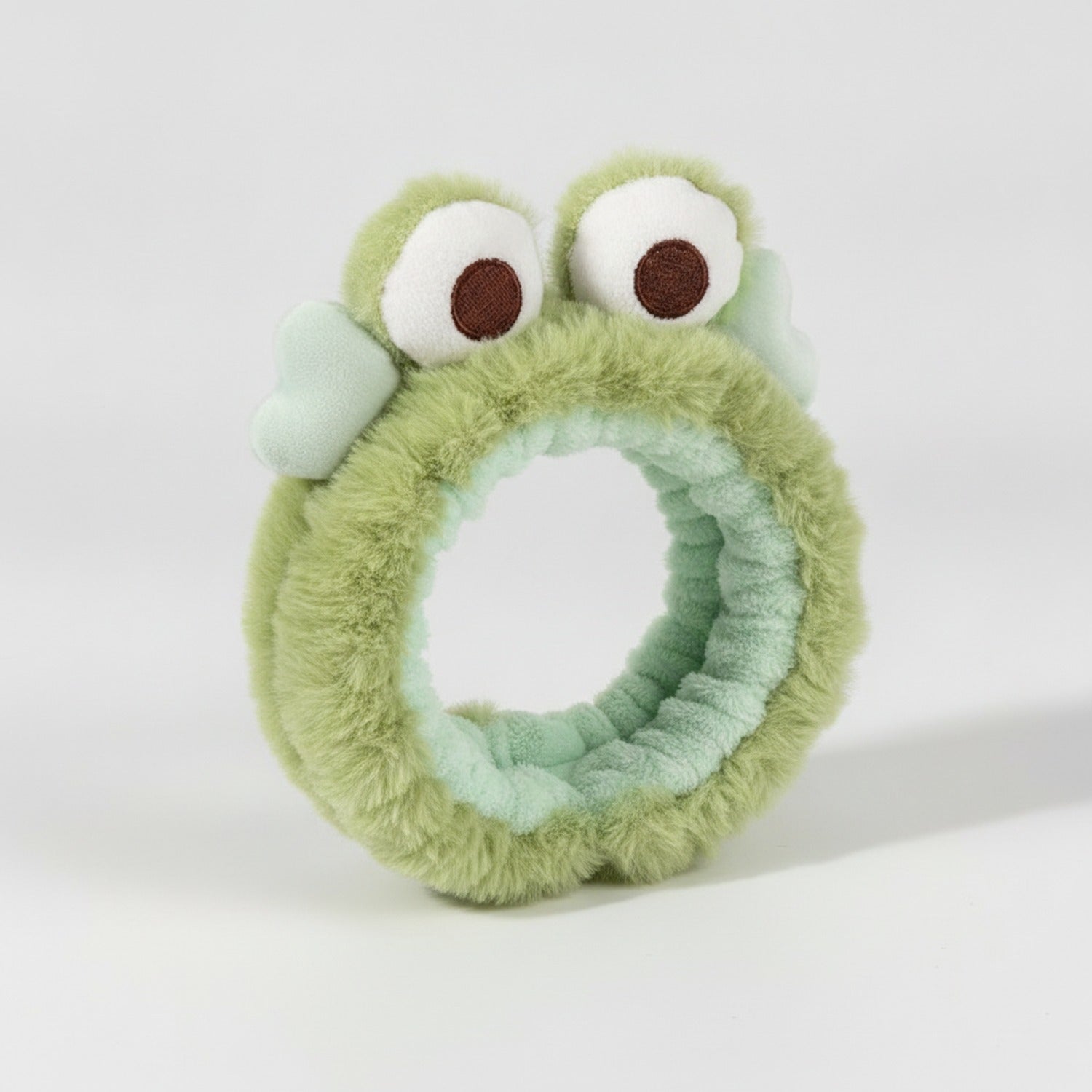 Fuzzy Frog Plush Hair Clip Headband