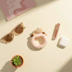 Teddy Bear Plush Hair Ring With Charm Details – hair accessories (view 3)