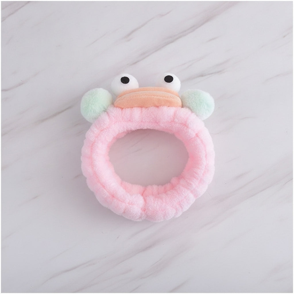 Pastel Fuzzy Frog Eye Hair Band – hair accessories (view 2)