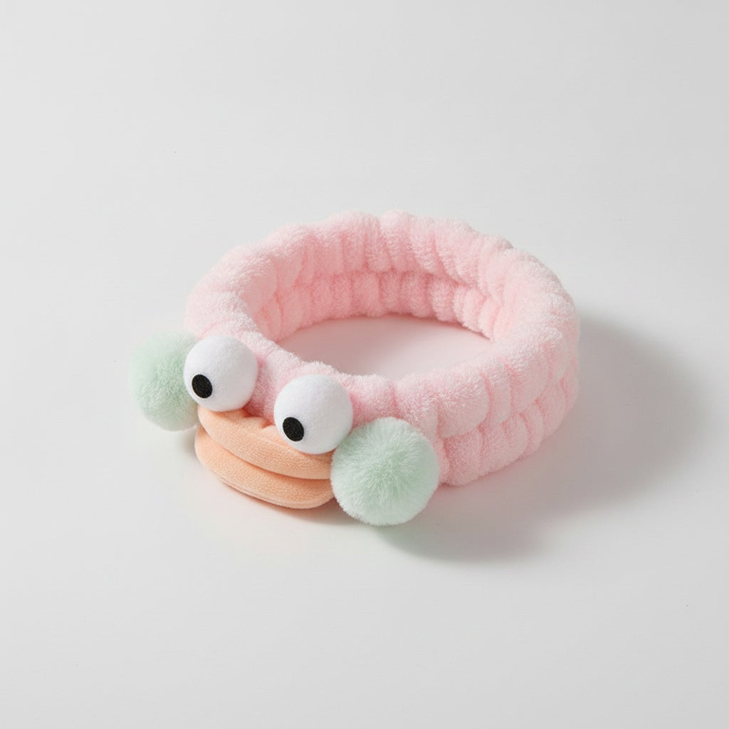 Pastel Fuzzy Frog Eye Hair Band – hair accessories (view 1)
