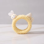 Bunny Plush Yellow Hair Ring With Wings – hair accessories (view 2)
