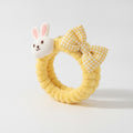 Bunny Plush Yellow Hair Ring With Wings – hair accessories (view 1)