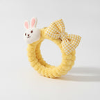 Bunny Plush Yellow Hair Ring With Wings – hair accessories (view 1)