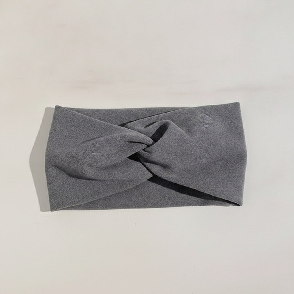 Twisted Knot Hairband - Gray Cross Hair Tie #5