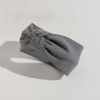 Twisted Knot Hairband - Gray Cross Hair Tie #5