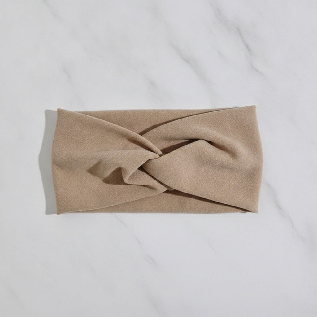 Twisted Knot Hairband - 2# Khaki Crossover Hair Tie