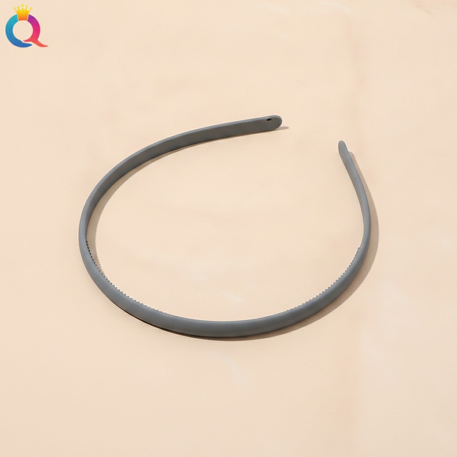 Tan Padded Headband Hair Accessory - Morandi Gray Hair Hoop #B117-B