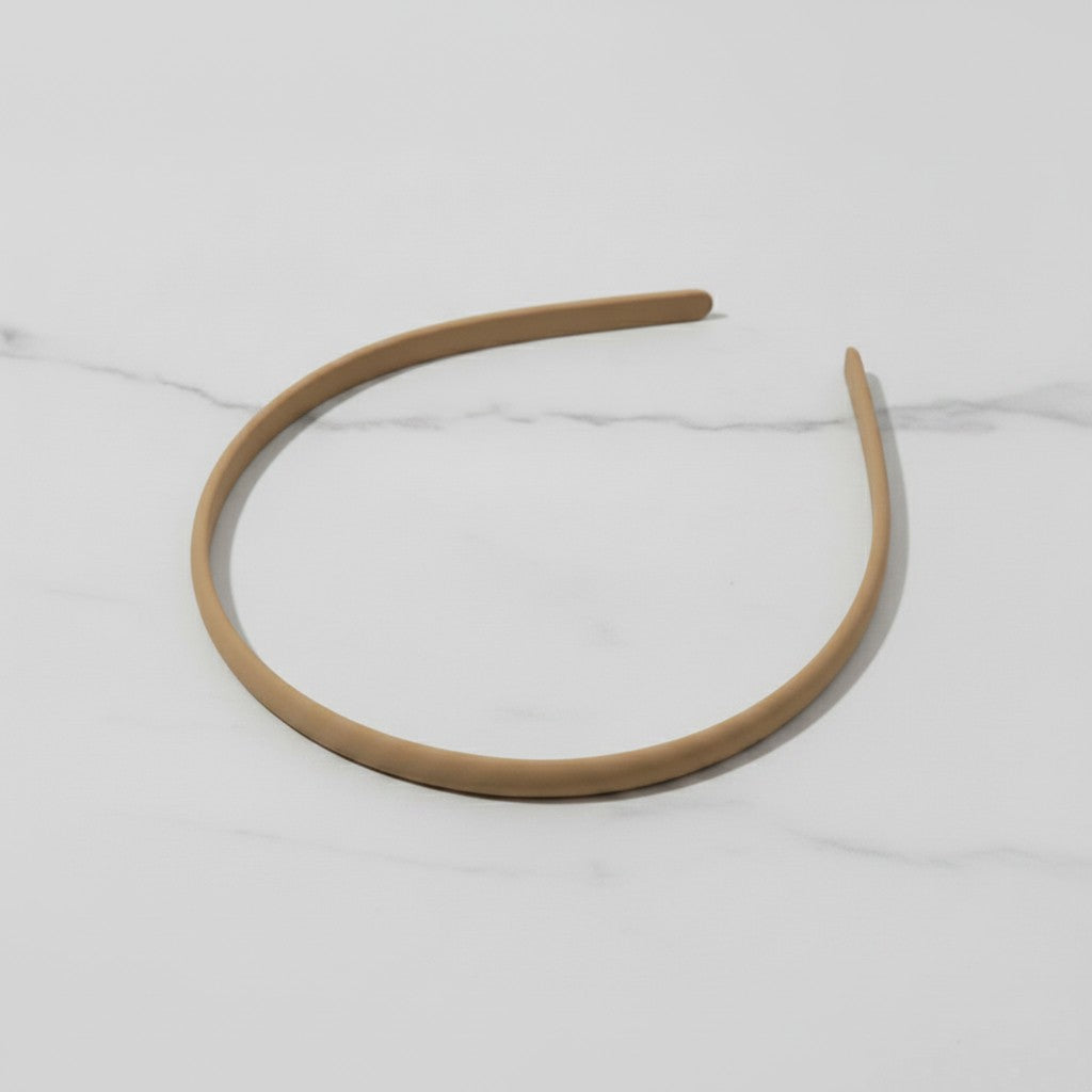 Tan Padded Headband Hair Accessory - Morandi Hair Band Khaki #B117-B