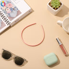Tan Padded Headband Hair Accessory - Morandi Pink Hair Headband #B117-B – hair accessories (view 2)