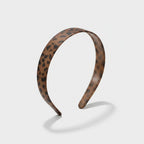 Tortoiseshell Brown Padded Headband with Textured Grip – hair accessories (view 1)