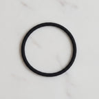 Black Minimalist Hair Band with Red Ribbon Detail – hair accessories (view 2)