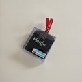 Black Minimalist Hair Band with Red Ribbon Detail – hair accessories (view 1)