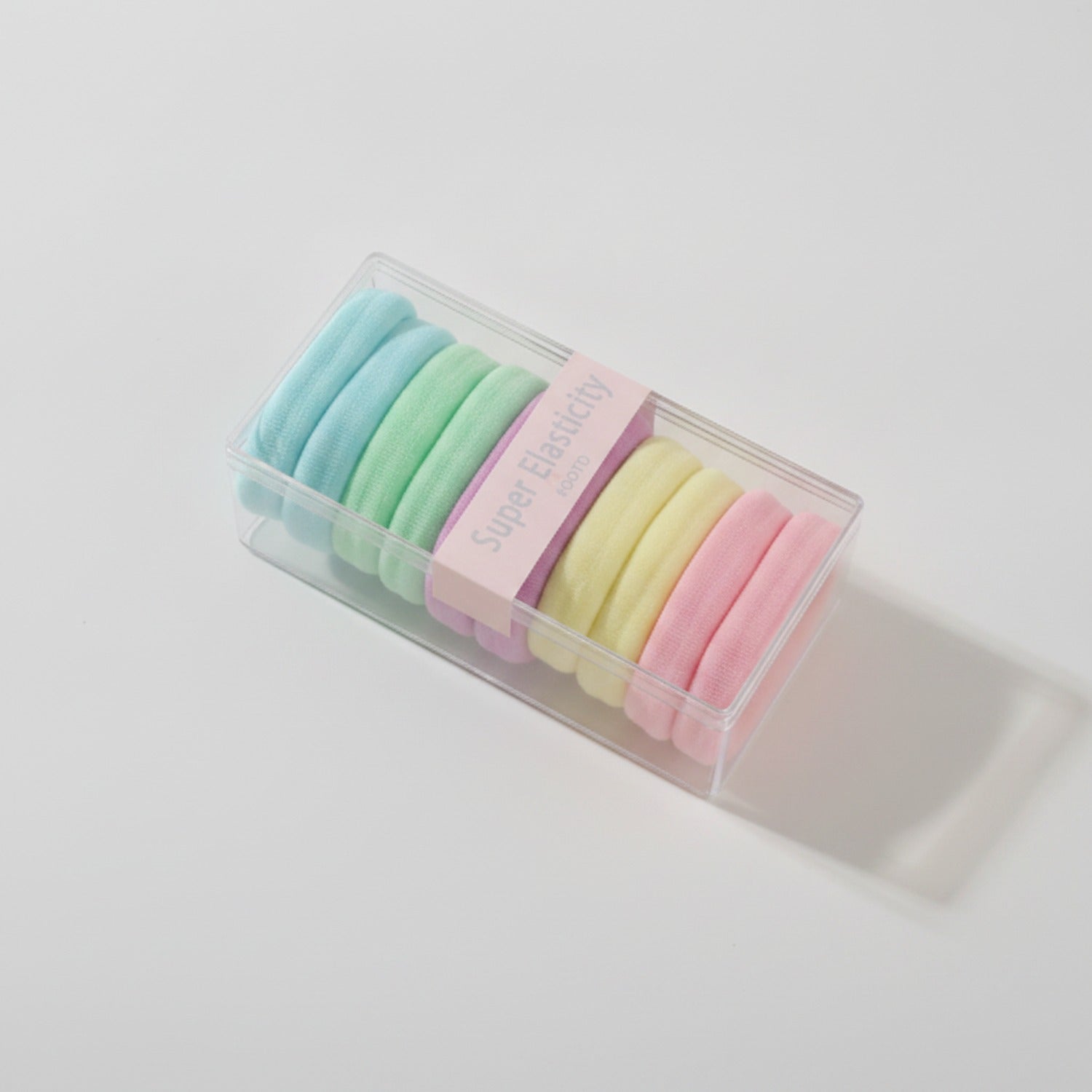 Pastel Fabric Hair Scrunchies Set - 12 Pack