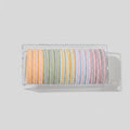 Pastel Striped Hair Ties Set Multi-Color