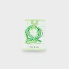 Green Bow Hair Tie Set Mini Girl