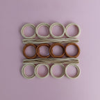 Neutral Flower Hair Tie Set – hair accessories (view 2)