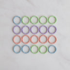 Pastel Floral Hair Tie Set – hair accessories (view 2)
