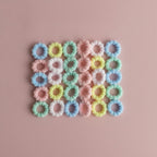 Pastel Flower Hair Tie Set – hair accessories (view 2)