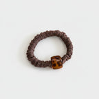 Tortoiseshell Charm Brown Fabric Scrunchie