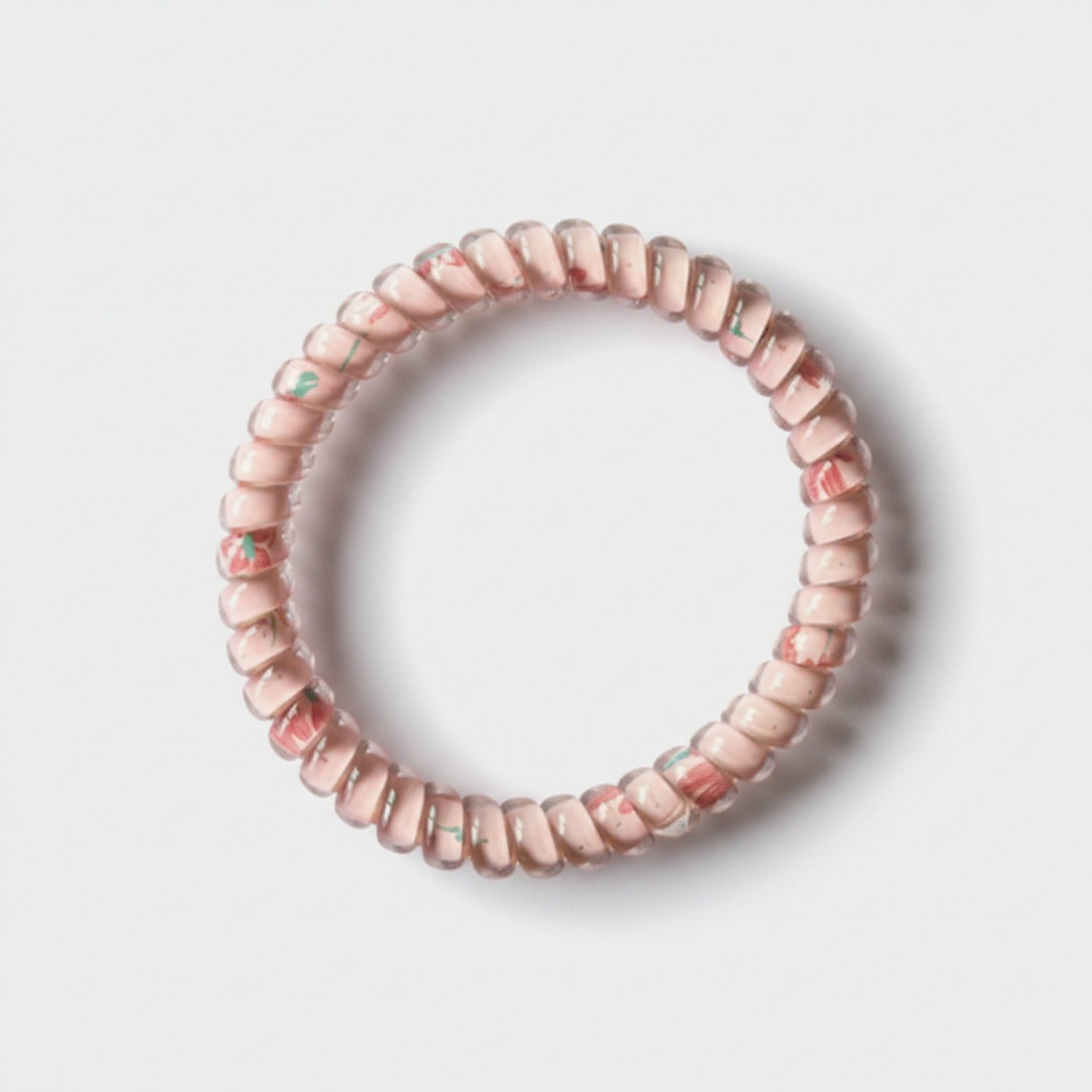 Beaded Hair Tie With Floral Design